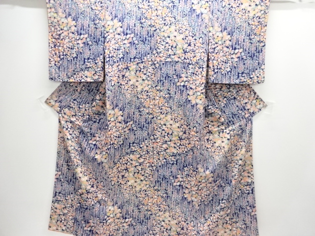 JAPANESE KIMONO / KOMON / FLORAL PLANTS